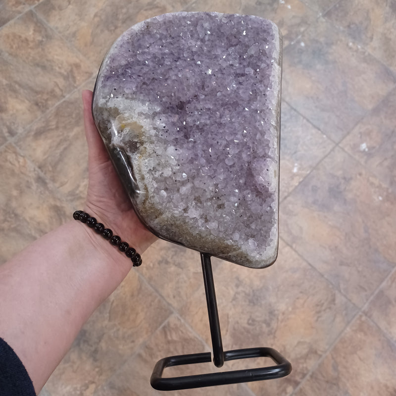 Amethyst on a stand