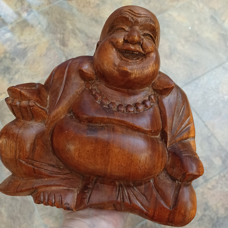 Lucky Wooden Buddha