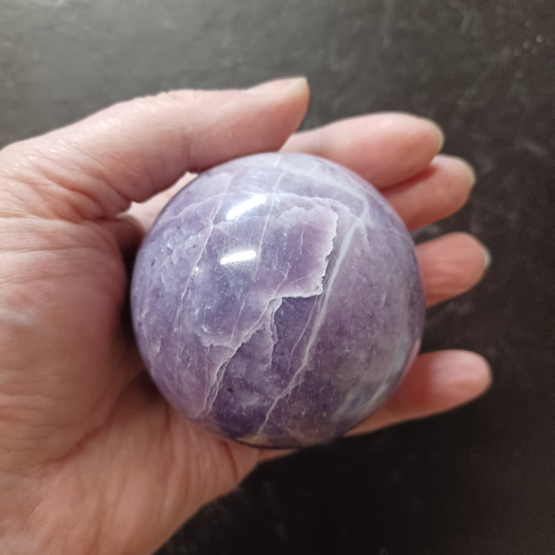 Lepidolite Sphere