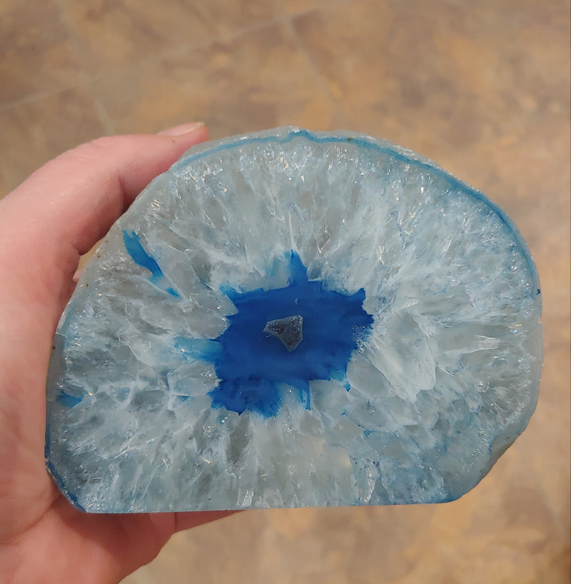 Blue Agate T-Light Holder