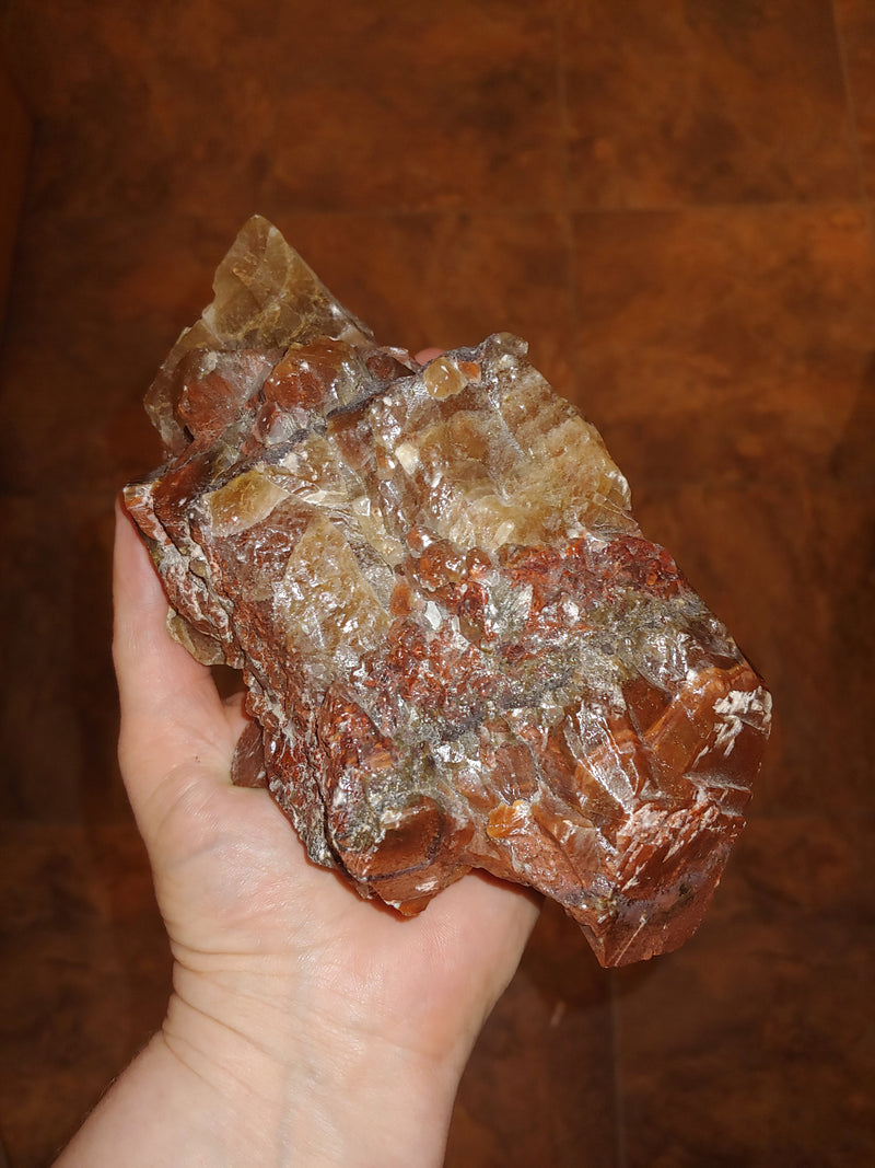 Red Calcite Large