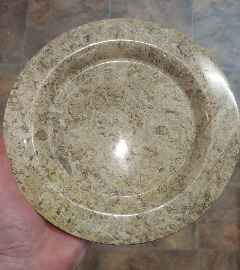 Fossil Marble Plate Medium