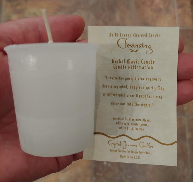 Cleansing Reiki Charged Votive