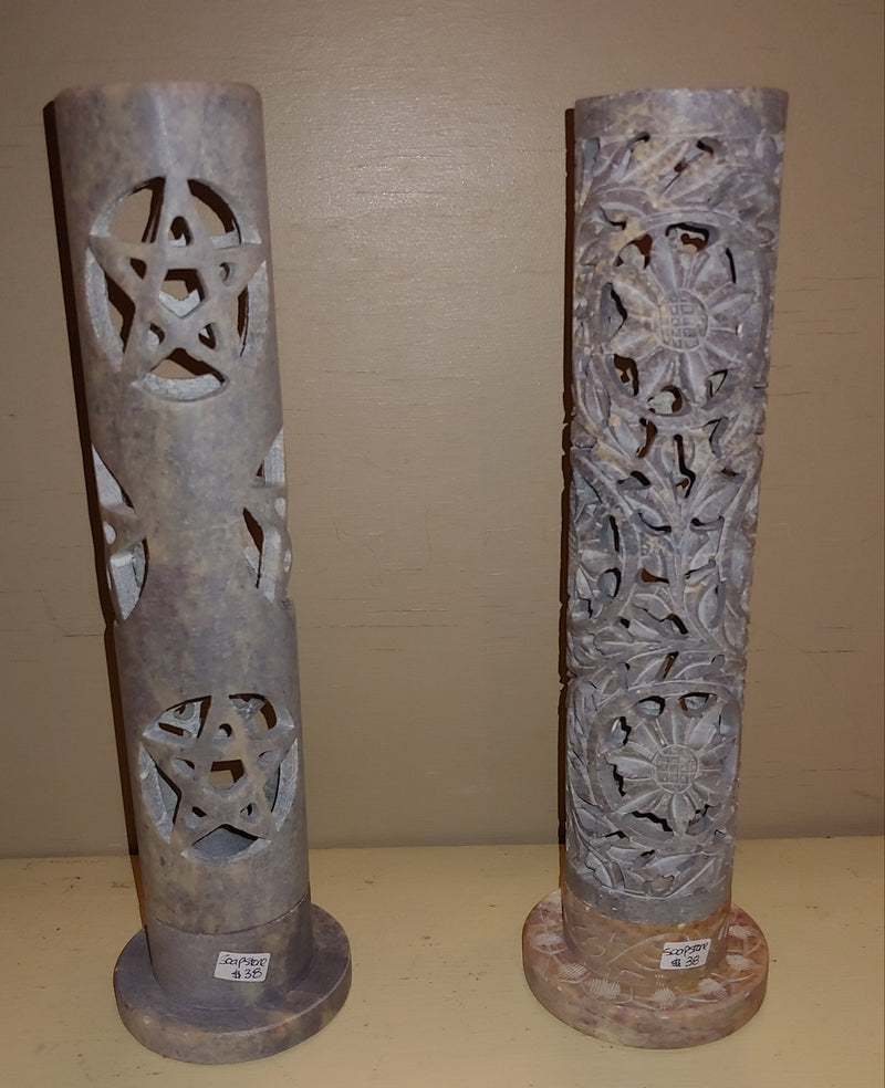 Soapstone Carved Incense Holder