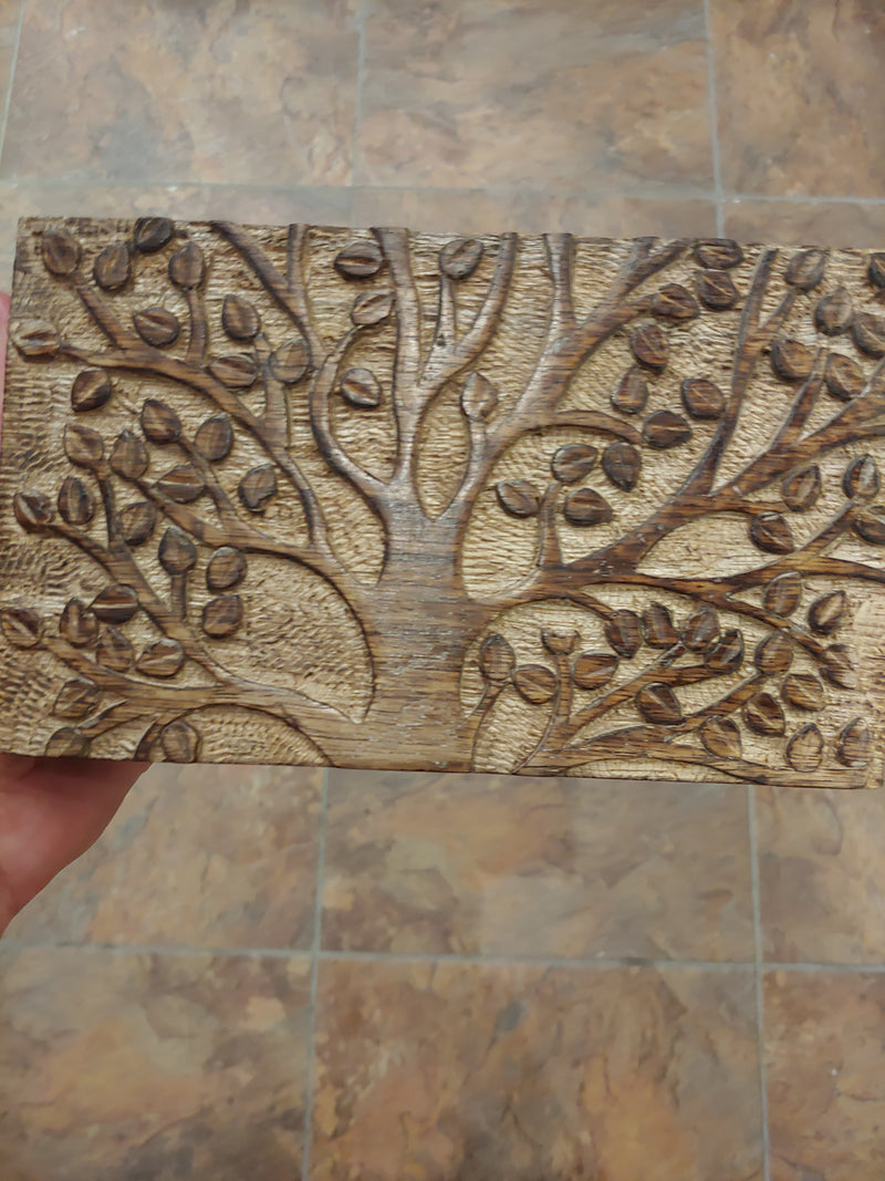 Carved Tree of Life Box