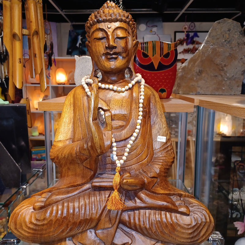 Large Wooden Buddha