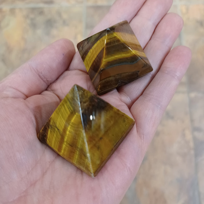 Tigers Eye Pyramid