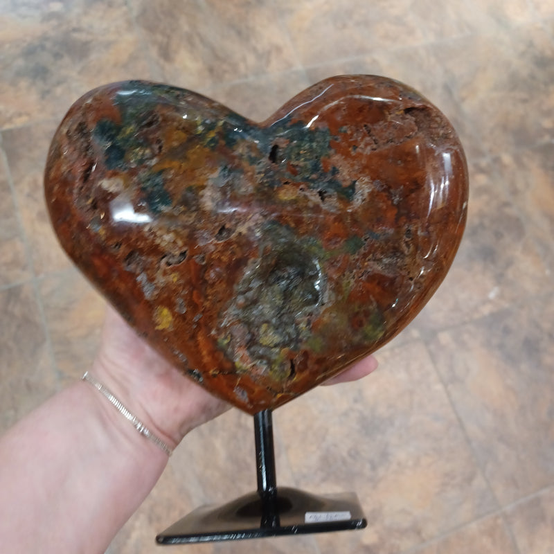 Red Jasper Heart